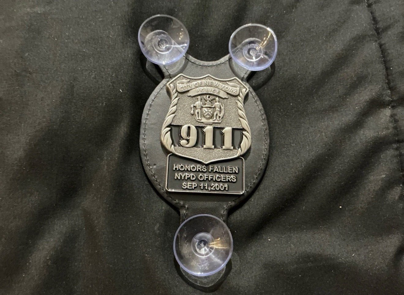 9/11 NYPD Car Windshield Medallion