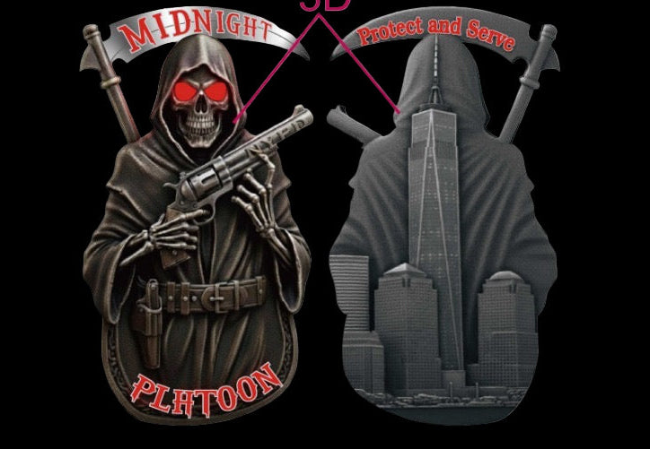 Grim Reaper NYPD Midnight Platoon First Look at Coin Rendering  (Pre-Sale)