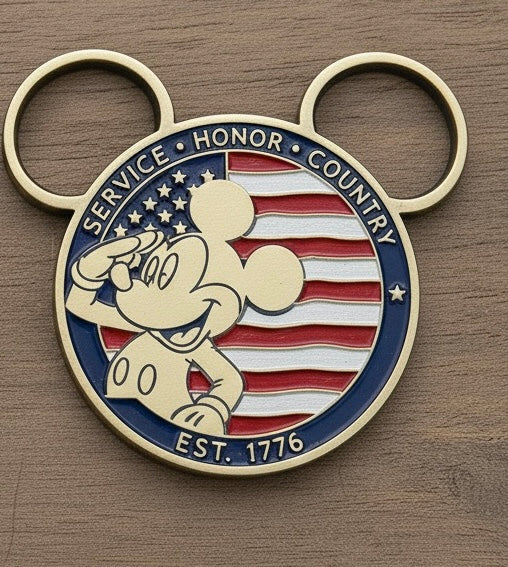 Disney Mickey Mouse Patriotic Challenge Coin