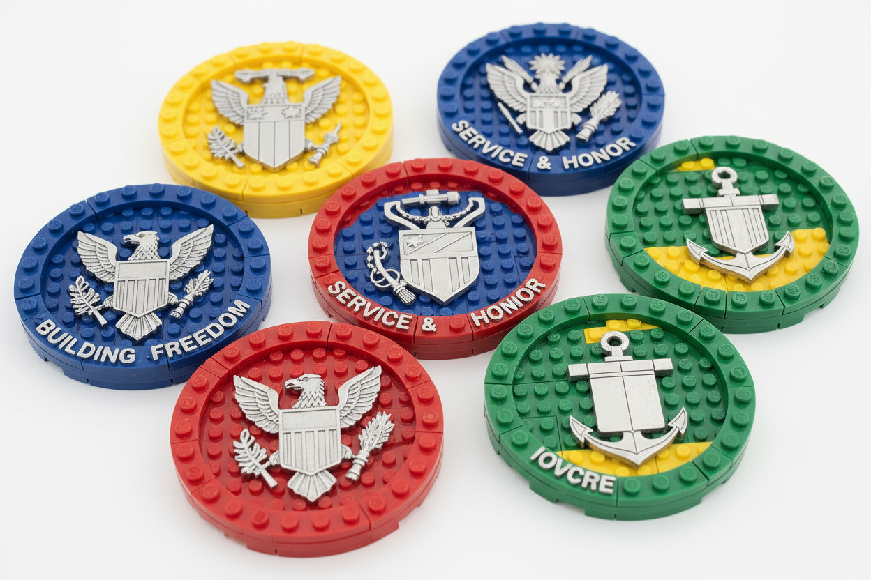 Lego challenge coins